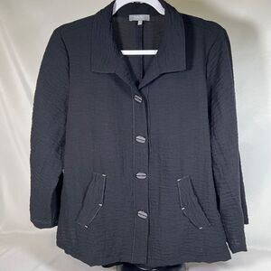Habitat Clothes To Live In Express Travel Event Jacket Womens L Black.